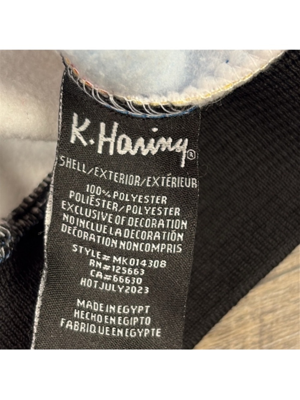 Keith Haring/Members Only Multicolor Graphic Pullover Hoodie with HeartMotif NWT - Picture 8 of 11